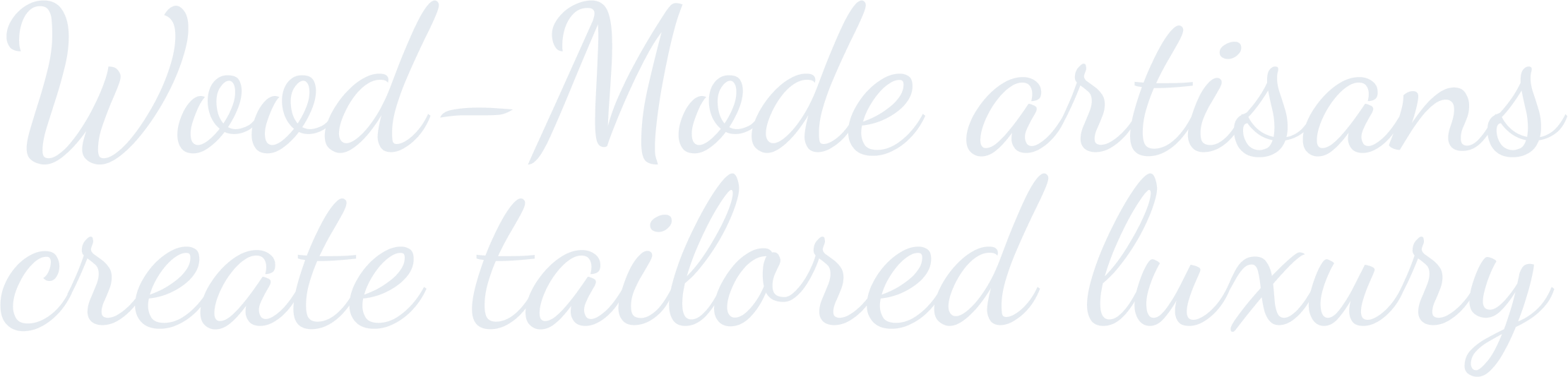 Wood-Mode artisans tailored luxury